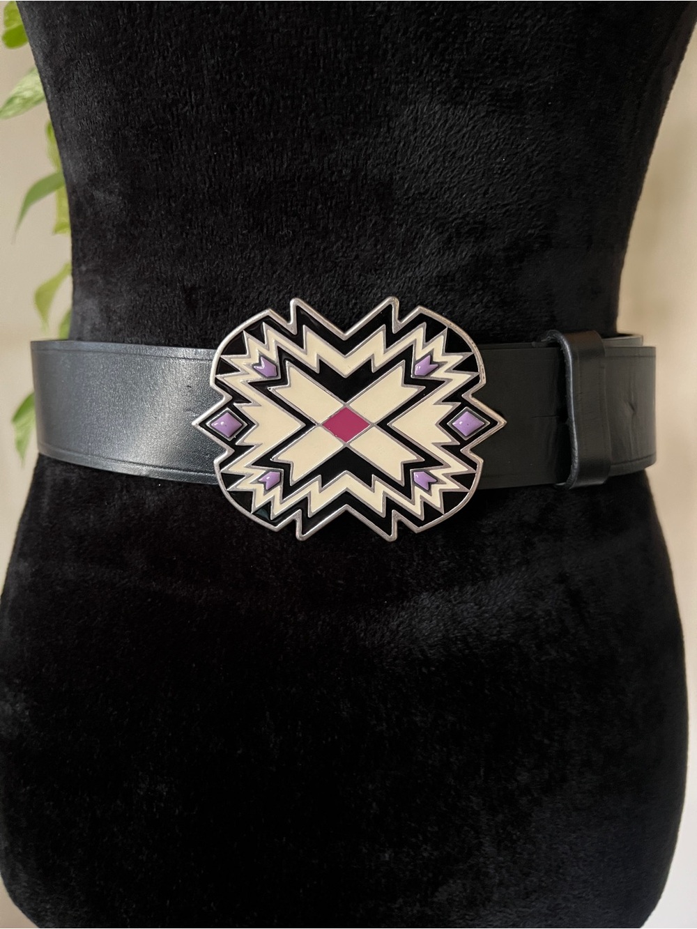 Isabel Marant Kanuka Enamel Genuine Leather Belt - Size 75 / Medium